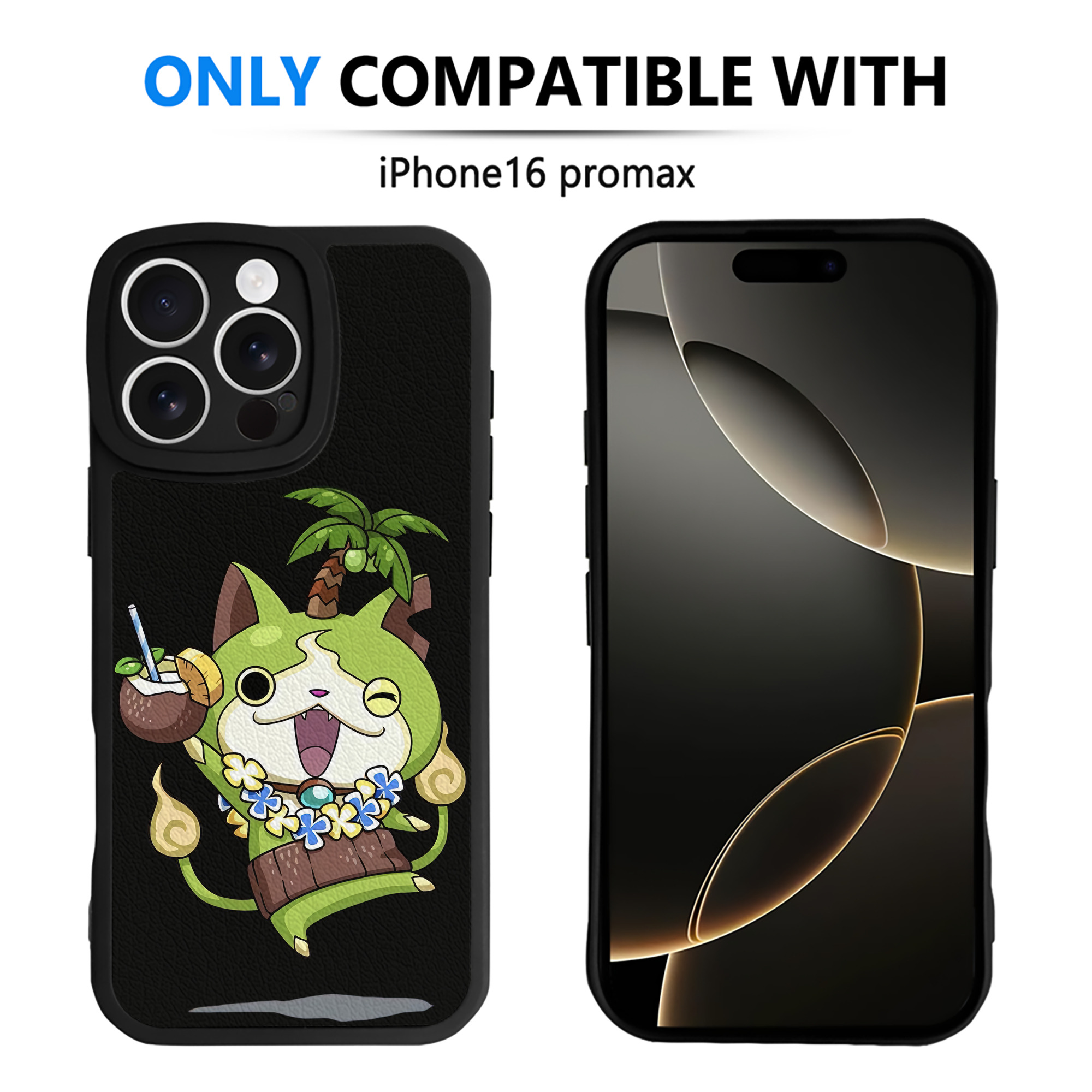 （画像用） 妖怪ウォッチ Yo-kai Watch 【iPhone 16シリーズ対応】シリコンスマホケース（レザー調） 材質：シリコン